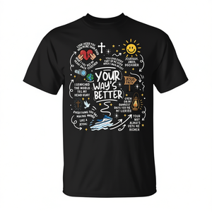 T-Shirt con Citazione Cristiana 'Miglioramento della Fede' con Versetto Biblico di Gesù - Prodotto Promozionale - Product Image 2
