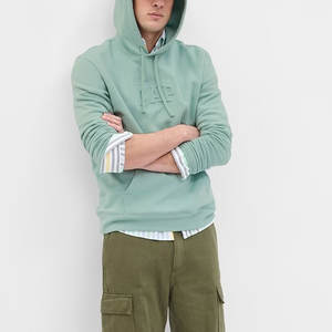 Sudadera térmica gruesa y pesada en blanco con hombros caídos para hombre 380 360 320 Gsm logotipo personalizado French Terry Heavyweight de gran tamaño - Product Image 3