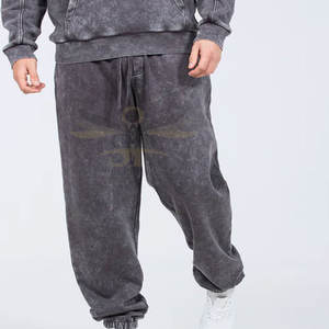 Vente en gros, service OEM, pantalons de survêtement délavés à l'acide pour hommes, nouveau design, meilleur prix, pantalons de survêtement délavés à l'acide pour adultes - Product Image 1