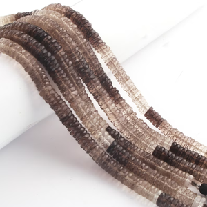 ลูกปัดควอทซ์สโมคกี้เงาแบบเหลี่ยมเพชรพลอยธรรมชาติสำหรับทำเครื่องประดับขนาด7มม. รูปทรงยางขนาด8นิ้ว - Product Image 6