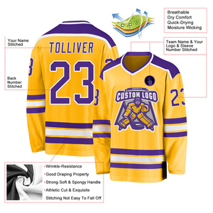Top Quality Newest Design Hockey Jersey High Quality Ice Hockey Jerseys Wholesale Rate OEM Breathable Custom Fashion - Product Image 4