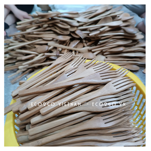 Juego de cubiertos de bambú auténtico, juego de cubiertos de bambú de alta calidad y buen precio en Vietnam - Product Image 3