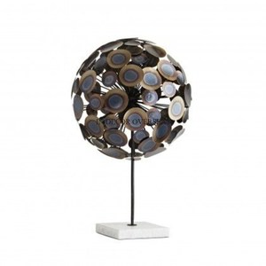 Luxueux Qualité Métal Antique Fantaisie Designer Magnifique Look Sculpture Avec Base En Marbre Blanc Maison Et Hôtel Décoration Fournitures - Product Image 1