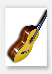 Guitarra acústica clásica de nailon con cuello de manoba hecha en Indonesia - Product Image 3