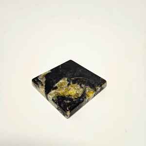 Ensemble de sous-verres de luxe en marbre, grandes dalles flamme, imperméables, pour intérieur - Product Image 4