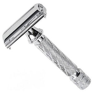 Maquinilla de afeitar de seguridad para hombres lista para enviar para el cuerpo maquinillas de afeitar de seguridad de metal de doble filo a precio barato para hombres - Product Image 3