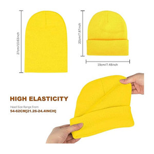 Gorros con puños acrílicos superventas con logotipo personalizado Fabricante de gorros de hombre Gorro de punto Jacquard Sombreros de invierno - Product Image 3