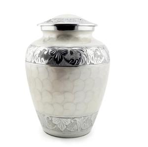 High Quality Low Prices Aluminium Cremation Urns Hot Selling <b>Metal</b> Funeral Urns With Pewter Stripe - Product Image 1