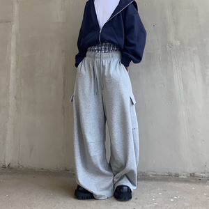 Heavyweight Fleece Sweatpants <b>Men</b> 500 GSM Cotton <b>Joggers</b> Pants Oversized <b>Loose</b> <b>Fit</b> OEM Custom Streetwear Factory Wholesale - Product Image 5