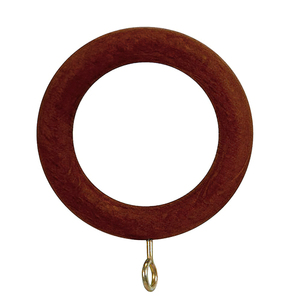 Anilla in Legno Liscio con Foro 29x45 mm. Nogal - Product Image 1