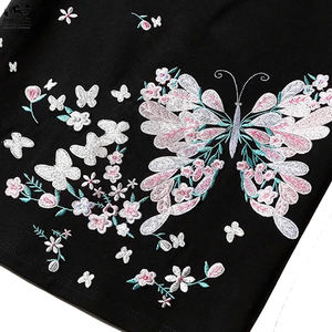 Camisetas de Hombre Casuales de Alta Calidad, Sólidas, Bordadas, Transpirables, de Lona, con Cuello Redondo, en Venta - Product Image 6