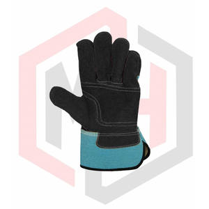 Gants de travail en cuir fendu de vache de qualité supérieure anti-chaleur personnalisés Offre Spéciale de protection des mains gréeur ignifuge gants de travail de sécurité - Product Image 5
