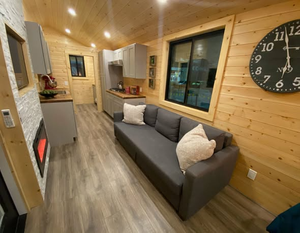 32-feet long Tiny home, 2-foot overhang over the <b>trailer</b> tongue - Product Image 5