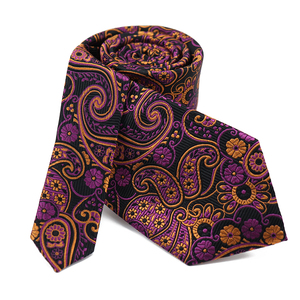 Corbata de Seda Jacquard con Diseño Paisley Floral, Marca Privada OEM, Logotipo Personalizado, Corbata de Lujo Tejida <span class=keywords><strong>para</strong></span> Hombre, Proveedor - Product Image 2