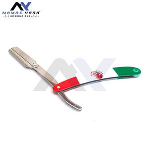 Navaja de Afeitar Clásica para Afeitado en Húmedo con Mango de Bandera Mexicana, Navajas de Afeitar Rectas de Calidad Superior, Navajas Personalizadas - Product Image 4