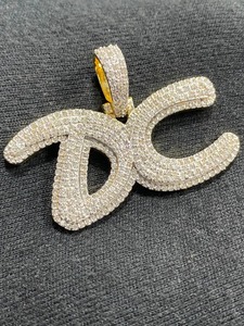 Moissanite diamante colgante HIP HOP colgante 925 plata esterlina moissanite diamante colgante suelto diamante moissanite - Product Image 3