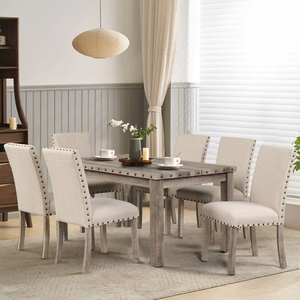 Table et chaises de salle à manger pour la maison, mobilier de salle à manger de luxe pour hôtel, table et chaises de salle à manger modernes pour appartement, table et chaises de salle à manger pour complexe hôtelier - Product Image 1