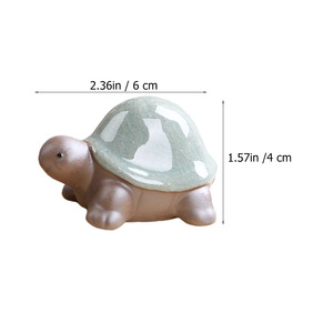 Accent tortue Sculpture objets décoratifs décor de bureau petite tortue ensemble Figurine personnalisée presse-papiers articles cadeaux faits à la main - Product Image 5