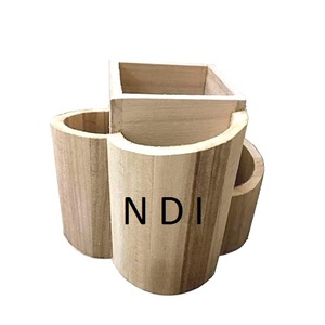 Creative Design Custom Shape <b>Pen</b> Pencil Or Other Stationery Item Storage Wooden <b>Holder</b> Office Desk <b>Pen</b> <b>Holder</b> - Product Image 1
