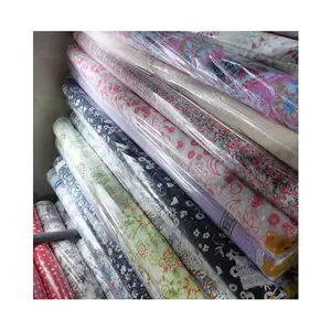 雪纺韩版印花面料100涤纶雪纺面料各种设计印花连衣裙面料雪纺