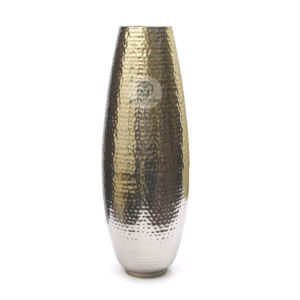 Jarrón de Piso de Hierro Plateado Martillado de Lujo Priyansh Handicrafts, Jarrón Decorativo Alto para Sala de Estar Moderna - Product Image 6