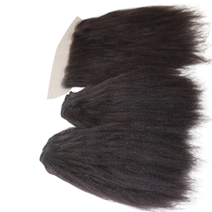 Venta al por mayor Raw Kinky Curly Hair Products para mujer negra Afro Kinky Bulk Mechones de cabello humano Virgen Cutícula Cabello alineado - Product Image 1