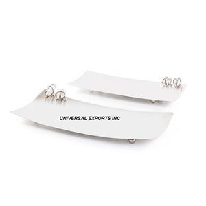 Juego de tres bandejas cuadradas para chocolate Acabado en plata Plato de chocolate hecho a mano Diseñador superventas Nueva bandeja para chocolate - Product Image 3