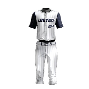 2026 OEM Design Custom Sublimated Baseball Jersey Newest Style High Quality Quick Dry Durable Button <b>Down</b> Baseball Uniform - Product Image 1