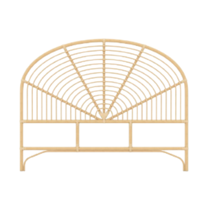 Cabecero de cama Dahlia de ratán hecho a mano simple, diseño bohemio de ratán, calidad premium de Indonesia - Product Image 1