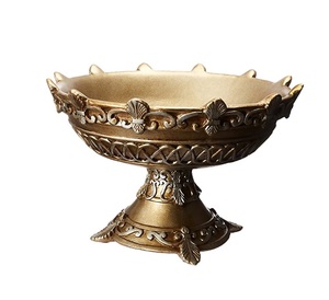 Forme ronde haute vente bol à fruits en métal fait à la main dessus de table classique élégant meilleure qualité fantaisie bol à fruits en métal - Product Image 6