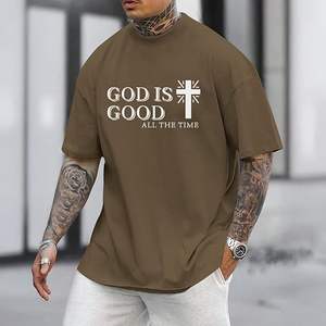 Camisetas de cuello redondo al por mayor de encargo 100% algodón camiseta gráfica de impresión de marca o cuello de alta calidad de tendencia hombres camiseta - Product Image 6