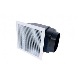 Diffuseur d'air en plastique ABS blanc Tecnosystemi, grille carrée pour climatiseur, installation facile, design minimaliste - Product Image 1