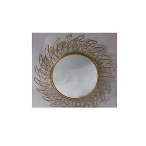 ขนนกออกแบบโลหะกระจกตกแต่งผนังสำหรับอ่างล้างหน้าและห้องน้ำทรงกลมขนนกกระจกตกแต่งผนังบ้านในราคาที่ต่ำกว่า - Product Image 2