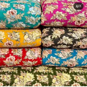 Best quality placment print embroidery fabric