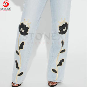 Otoño recién llegados Chaqueta corta y pantalones vaqueros conjuntos de algodón de mezclilla Streetwear mujeres conjunto de dos piezas transpirable último diseño conjunto de mezclilla - Product Image 3
