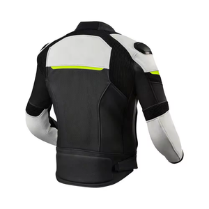 Blouson de protection en cuir pour motocyclette personnalisé pour hommes Blouson en cuir personnalisé - Product Image 2