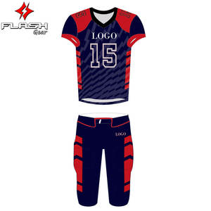 Uniforme de football américain par sublimation, uniforme de football en gros, nouveau design, uniforme de football personnalisé pour les jeunes - Product Image 1