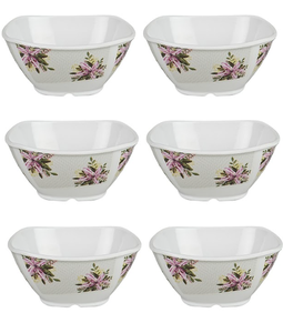 Juego de Tazones de Melamina para Refrigerios, Vajilla Resistente a las Manchas para el Hogar, la Oficina y Restaurantes - Product Image 1