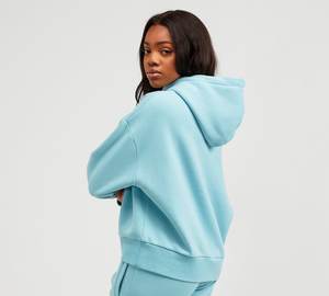 Custom High Quality <b>Pink</b> Casual <b>Womens</b> 2 Piece Sweatsuit Hooded Pullover Sweatshirt Jogger Sweatpants Tracksuit <b>Hoodie</b> Set - Product Image 2