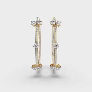 Pendientes de Diamantes de Colores de Lujo Luxira, Alta Demanda, Certificados por IGI, para Regalos de Boda, Joyería Fina, Chapados en Rodio, Oro de 14K/18K, Exportación - Product Image 1