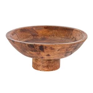 Handcrafted <b>Wooden</b> Pedestal <b>Bowl</b> Elegant Decorative <b>Wooden</b> <b>Fruit</b> <b>Bowl</b> Modern Serving <b>Bowl</b> for Home Decor - Product Image 3