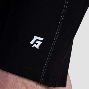 Pantalones Cortos Deportivos GA Negros Boost XS de Cintura Media con Cierre Elástico Cómodo, Estilo Cargo con Decoración de Logotipo y Técnicas Oscuras - Product Image 6