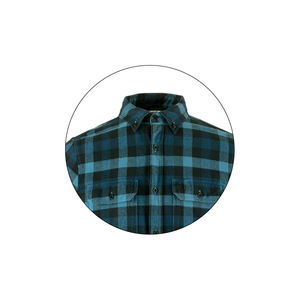 Camisa de franela para Mujer | 100% algodón manga regular cuello vuelto franela a cuadros camisa de tamaño estándar para damas niñas adultas - Product Image 2