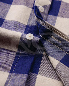 Haute qualité personnalisable hommes flanelle solide chemises été décontracté à manches longues fermeture à bouton unique respirant élégant intemporel - Product Image 3