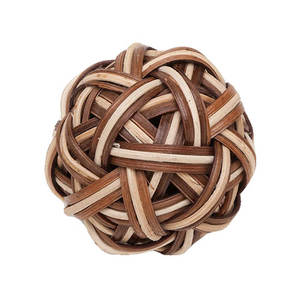 ลูกบอลหวายหวายตกแต่งสำหรับงานหัตถกรรมหวายธรรมชาติสำหรับตกแต่งงานหัตถกรรมเครื่องจักสานของที่ระลึกงานแต่งงานจากประเทศเวียดนาม - Product Image 1