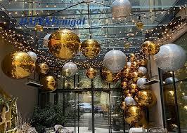 Globos Metálicos Inflables de Navidad, Esferas Decorativas de Espejo, Globos de Papel de Aluminio, Tamaños Grandes, Opciones de Color, Impresión por Grabado - Product Image 3