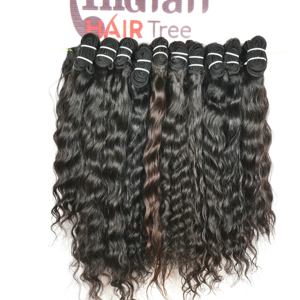 Extensions de cheveux vierges indiens Remy de haute qualité 100%, ondulés, naturels, tissés, cuticules alignées, double trame, extensions de machine - Product Image 3
