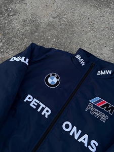 Chaqueta de carreras F1 Vintage de alta calidad, unisex, de poliéster suave, de nailon, con cuello levantado, con cierre de cremallera para motocicleta de invierno - Product Image 3