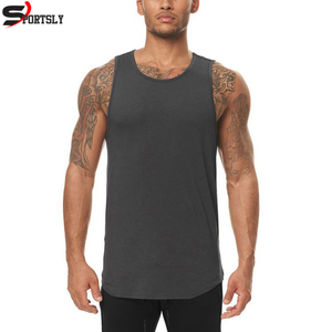 Haute qualité en gros hommes décontracté écologique séchage rapide respirant coton débardeur vêtements de sport sans manches Fitness Streetwear - Product Image 5