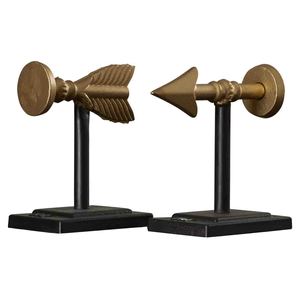 Attractive Design Table Organizer Casting Sculptural Bookend Marble Base Metal <b>Book</b> End - Product Image 6